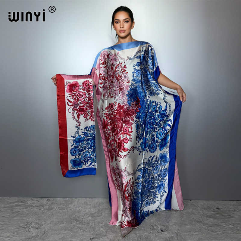 WINYI サマーボヘミアンアフリカンドレス 女性用アバヤ  - Boho Summer Beach Maxi Dress のレビューと価格