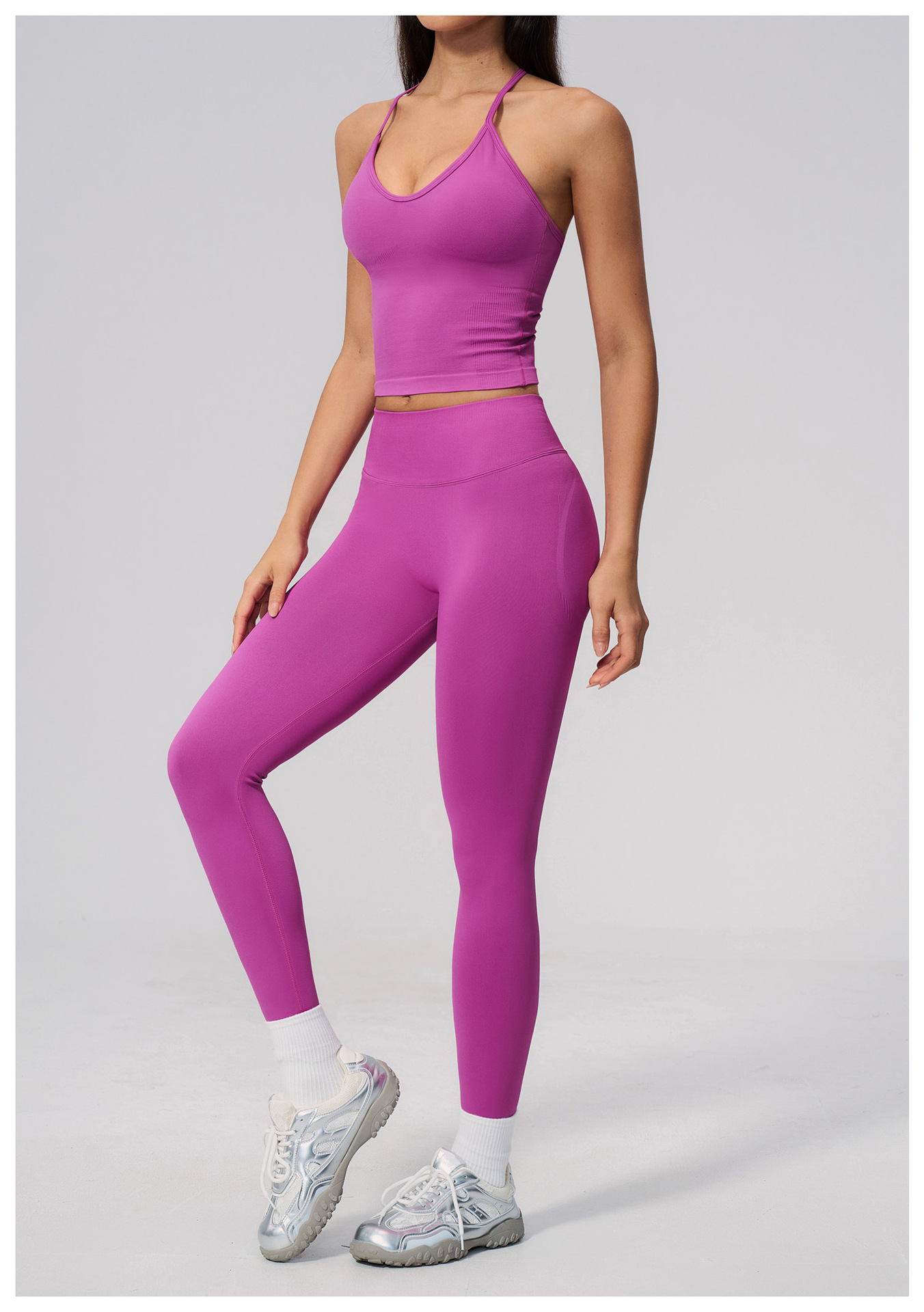 ラグジュアリーデザイナーズシームレスヨガタンクトップ レディ - Seamless Ribbed Workout Tank Top のレビューと価格