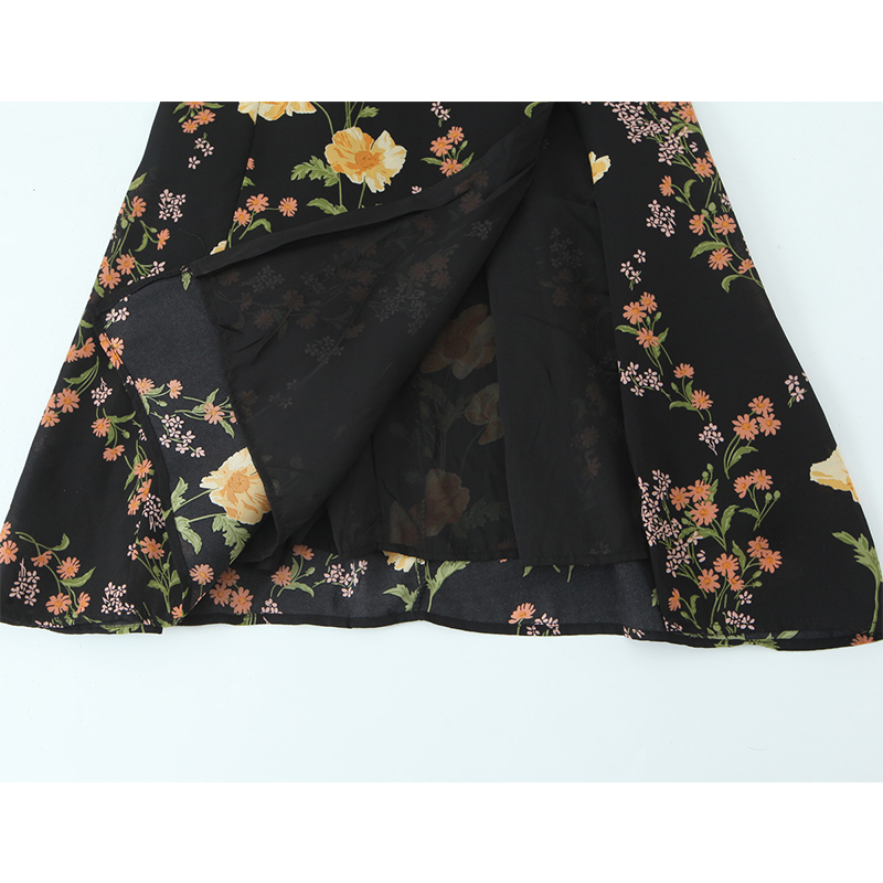 YENKYE フレンチスタイルヴィンテージ花柄スリングドレス - French Vintage Floral Midi Dress のレビューと価格