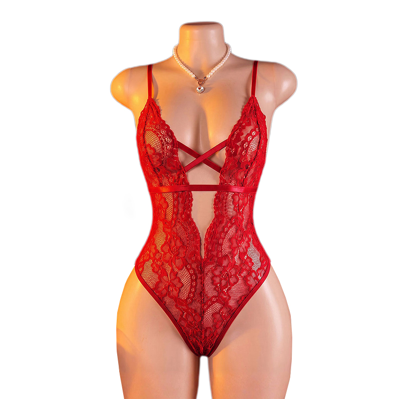 セクシーな女性用下着、エキゾチックなバックレスレースボディス - Lingerie のレビューと価格