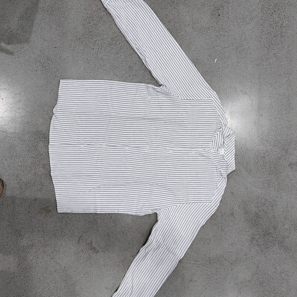メンズ スタンドカラー リネンシャツ 長袖 縦縞模様 ゆった - Casual Loose Linen Shirt Dress のレビューと価格