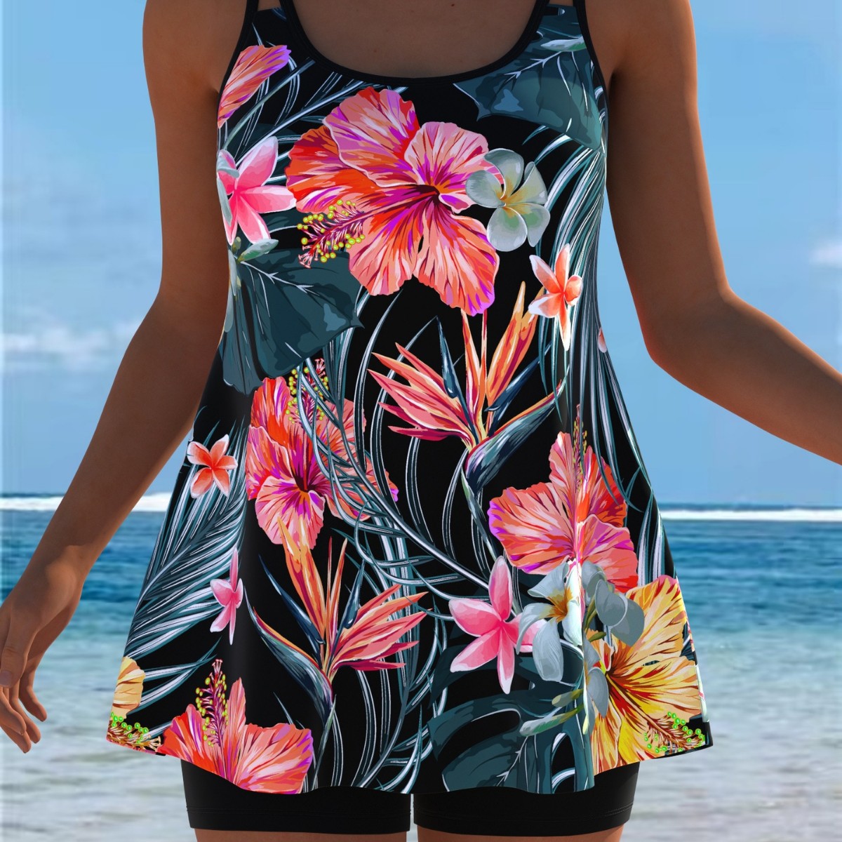 新しいタンキニ水着 タンキニセット セクシーな水着 女性用  - Swimwear のレビューと価格