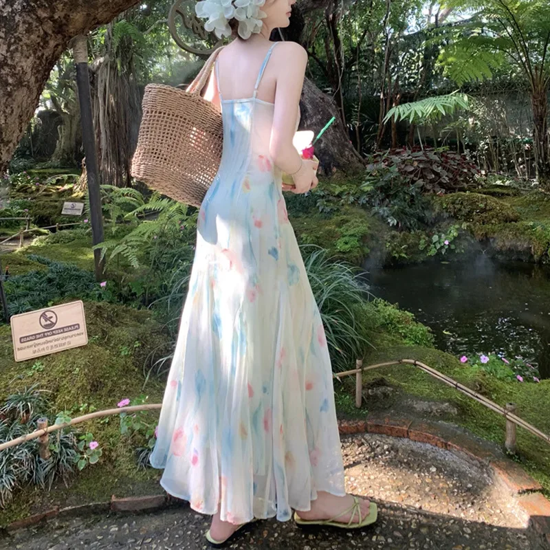 かわいい甘い Y2k 日本のミディドレス女性レース花柄デザイ - French Vintage Floral Midi Dress のレビューと価格