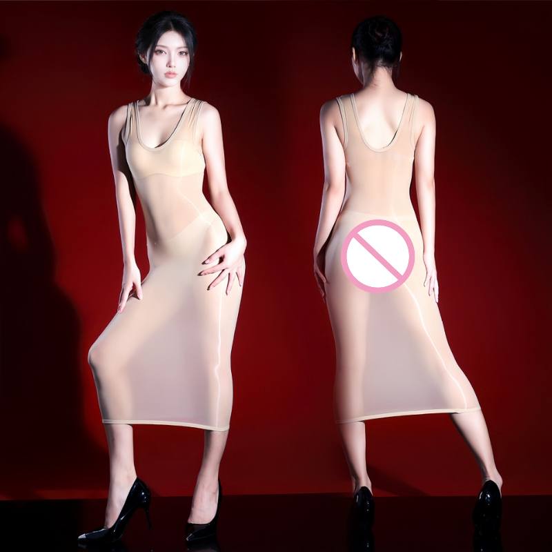 女性用、セクシーなドレス、袖なし、光沢感のある素材、シースル - Sexy Mesh Sheer Bodycon Dress のレビューと価格